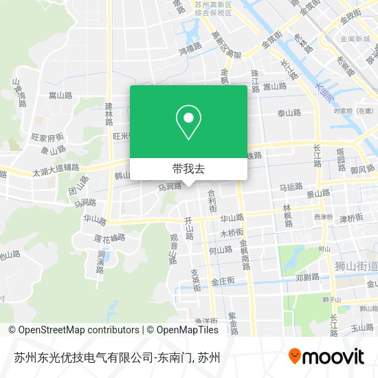苏州东光优技电气有限公司-东南门地图