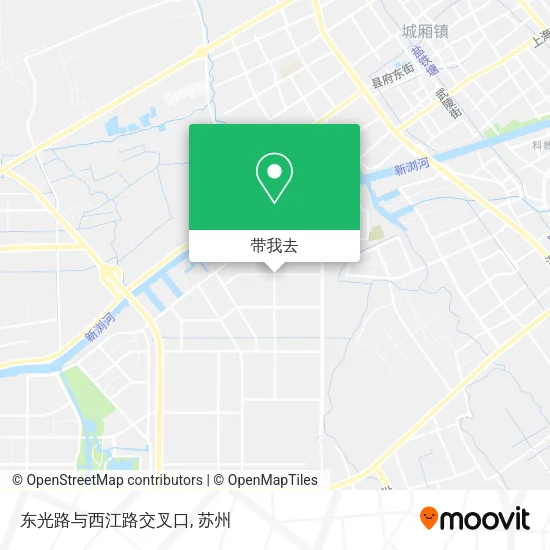 东光路与西江路交叉口地图