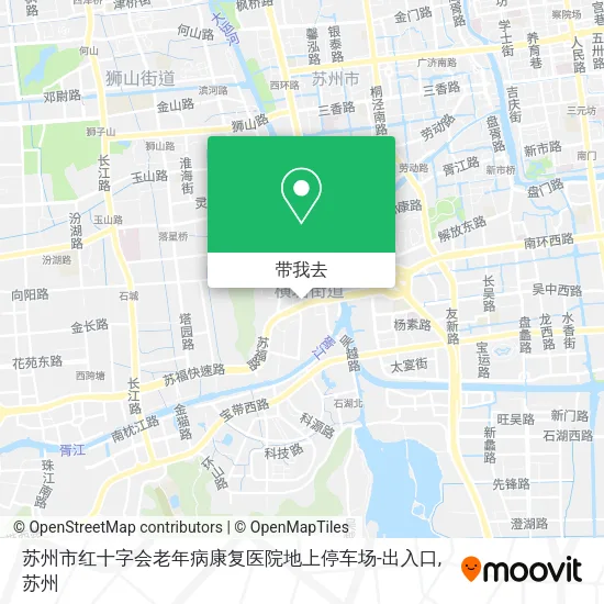 苏州市红十字会老年病康复医院地上停车场-出入口地图