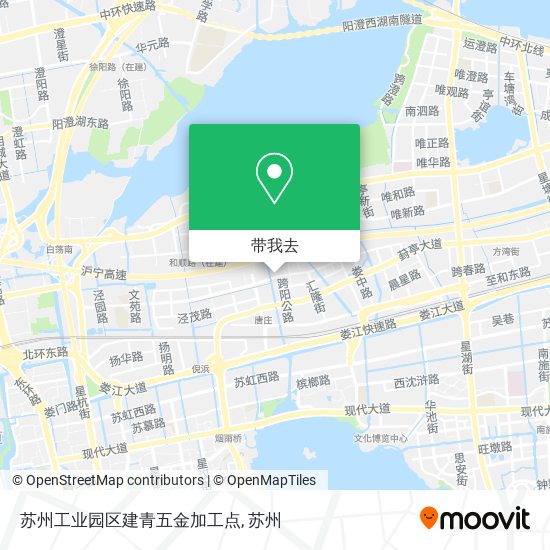 苏州工业园区建青五金加工点地图