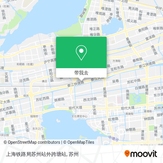 上海铁路局苏州站外跨塘站地图