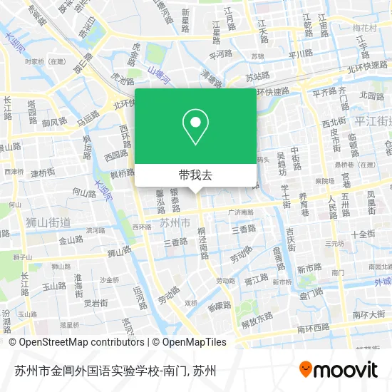 苏州市金阊外国语实验学校-南门地图