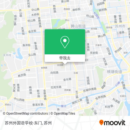 苏州外国语学校-东门地图