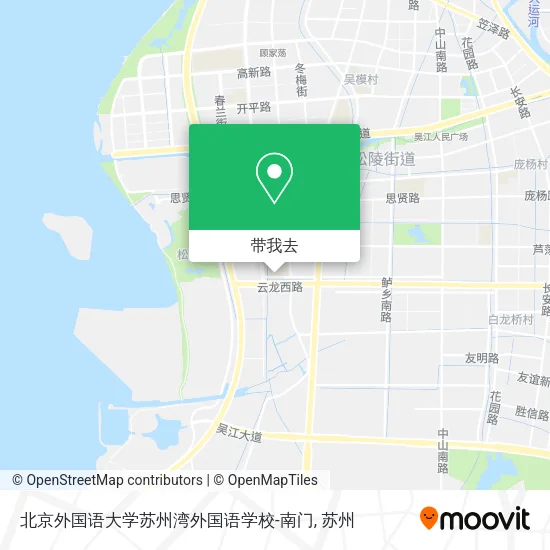 北京外国语大学苏州湾外国语学校-南门地图