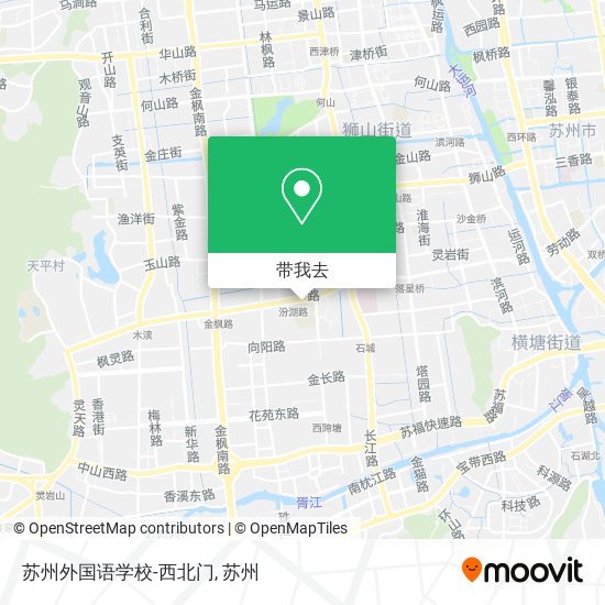 苏州外国语学校-西北门地图