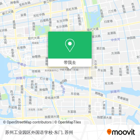 苏州工业园区外国语学校-东门地图