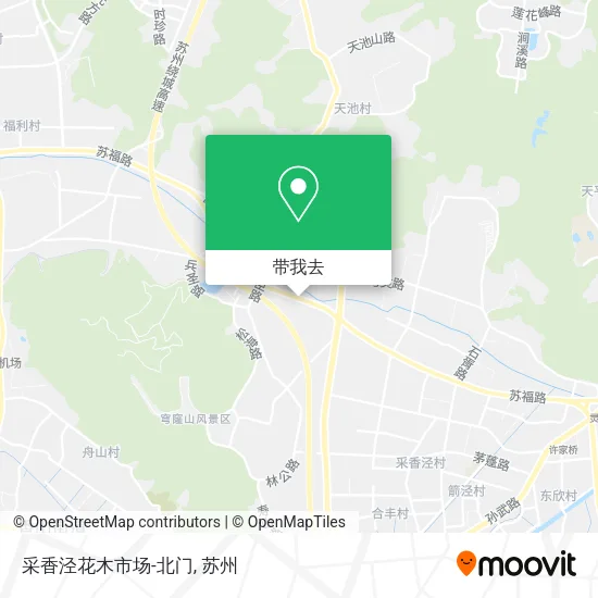 采香泾花木市场-北门地图