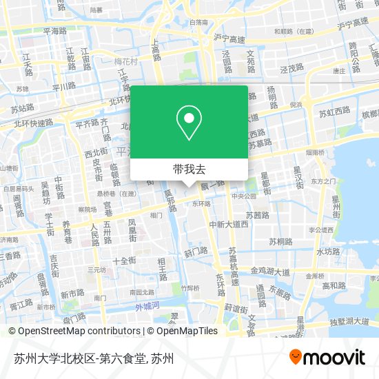 苏州大学北校区-第六食堂地图