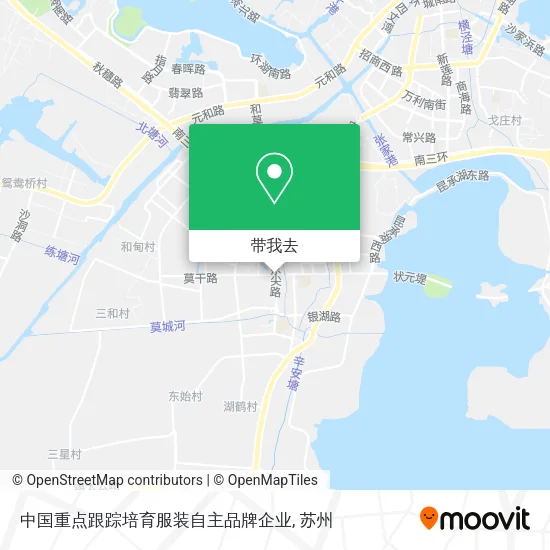 中国重点跟踪培育服装自主品牌企业地图
