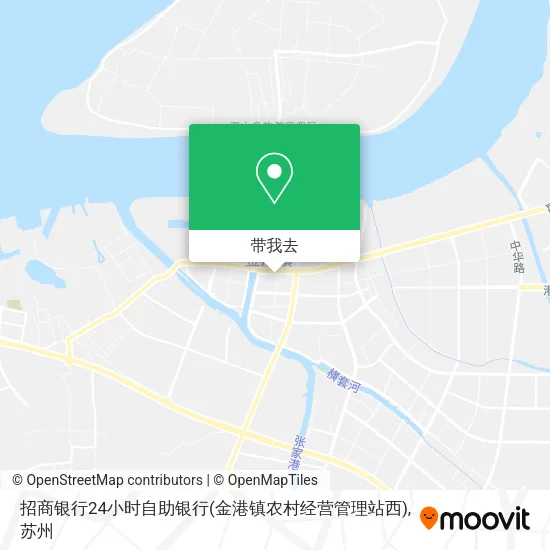 招商银行24小时自助银行(金港镇农村经营管理站西)地图