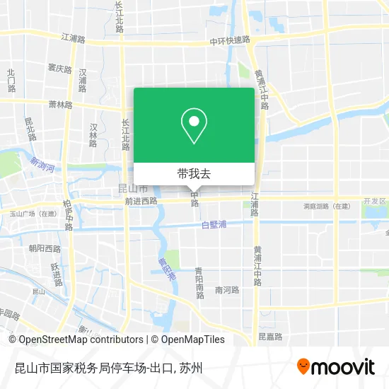 昆山市国家税务局停车场-出口地图
