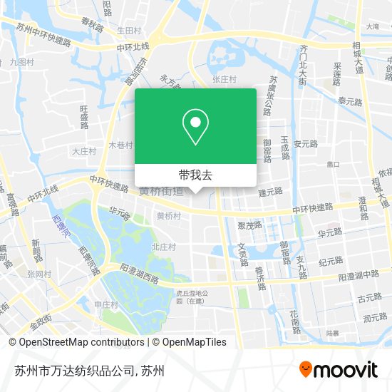 苏州市万达纺织品公司地图