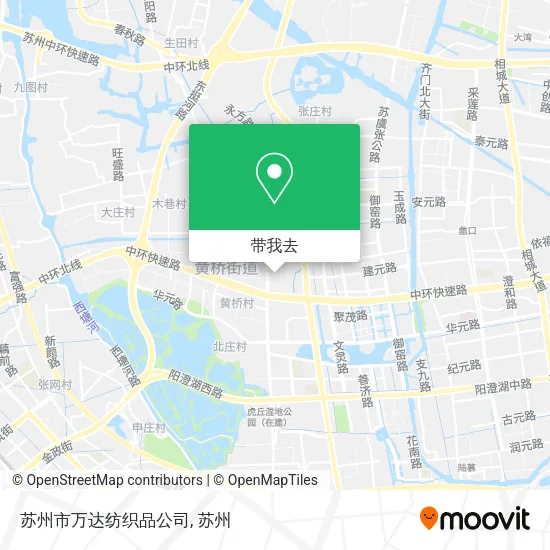 苏州市万达纺织品公司地图