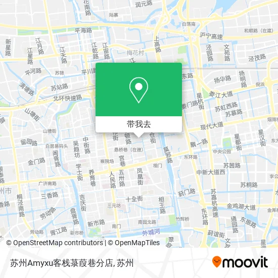 苏州Amyxu客栈菉葭巷分店地图
