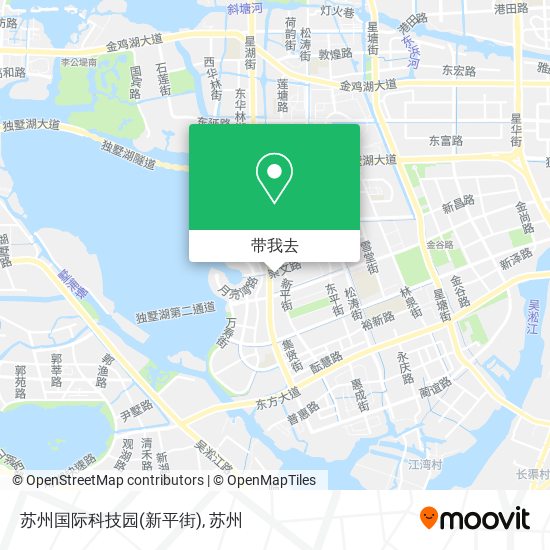 苏州国际科技园(新平街)地图