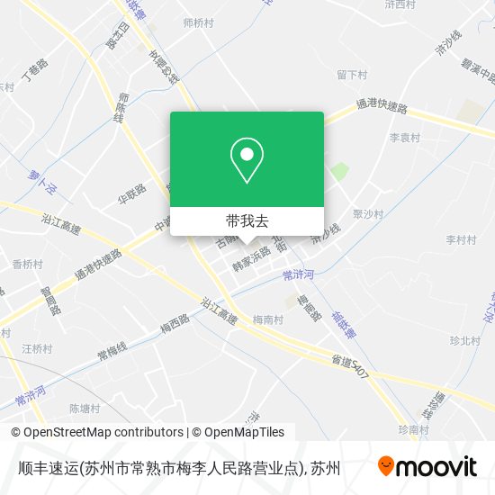 顺丰速运(苏州市常熟市梅李人民路营业点)地图