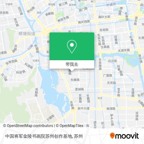 中国将军金陵书画院苏州创作基地地图
