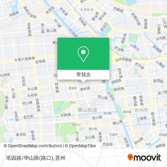 塔园路/华山路(路口)地图