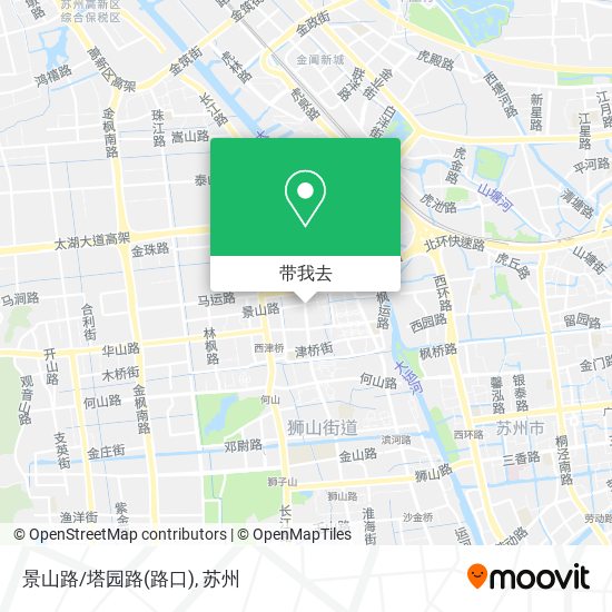 景山路/塔园路(路口)地图