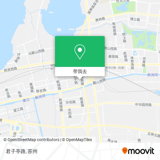 君子亭路地图