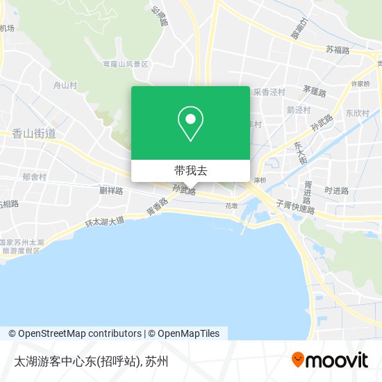 太湖游客中心东(招呼站)地图