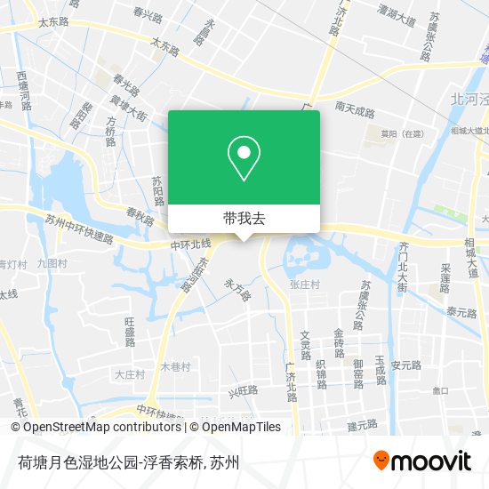 荷塘月色湿地公园-浮香索桥地图