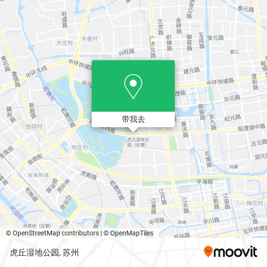 虎丘湿地公园地图