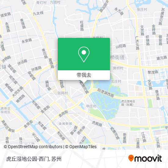 虎丘湿地公园-西门地图