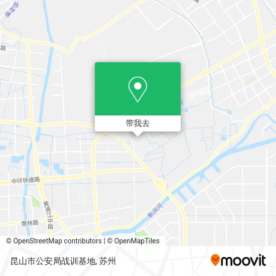昆山市公安局战训基地地图