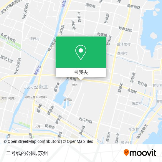 二号线的公园地图
