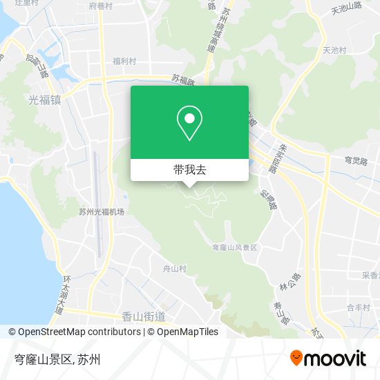 穹窿山景区地图