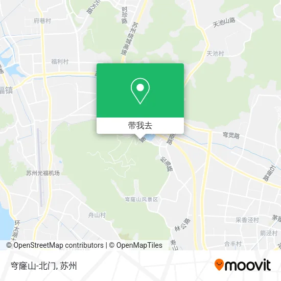 穹窿山-北门地图