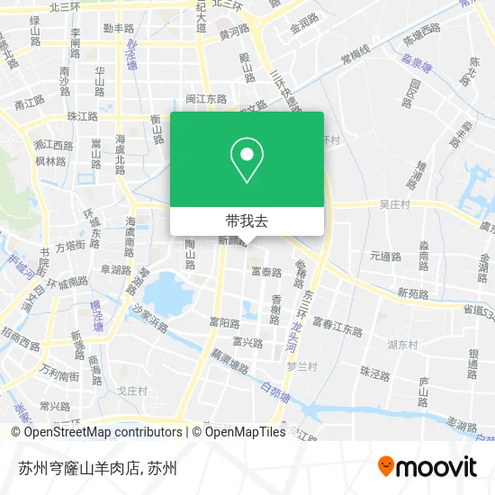 苏州穹窿山羊肉店地图
