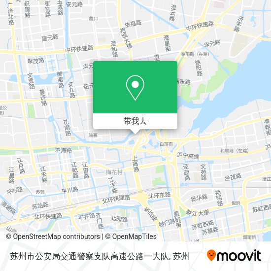 苏州市公安局交通警察支队高速公路一大队地图