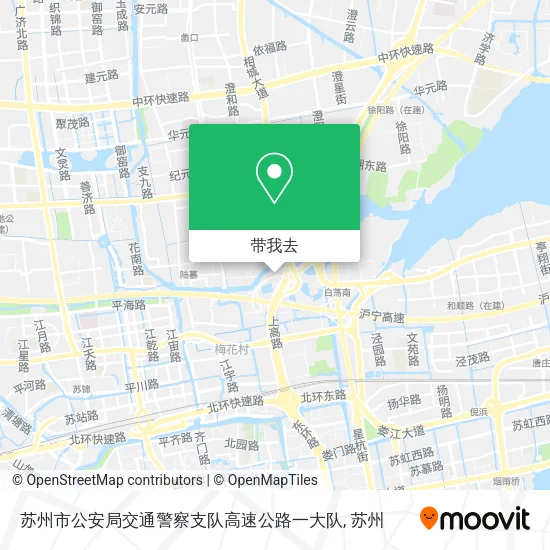苏州市公安局交通警察支队高速公路一大队地图