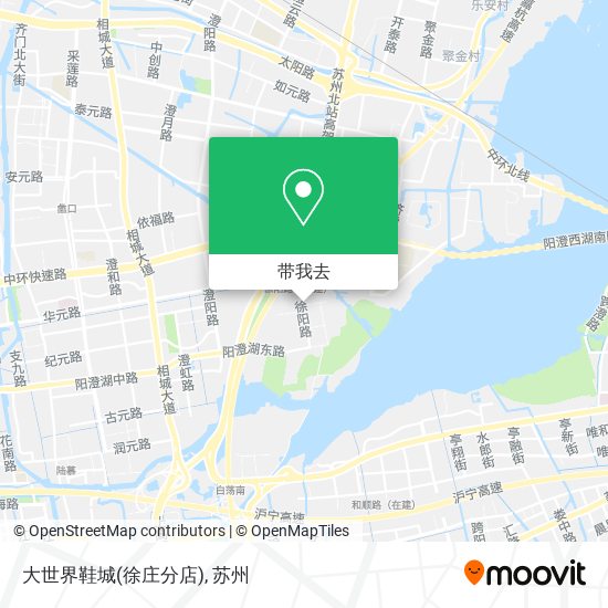 大世界鞋城(徐庄分店)地图