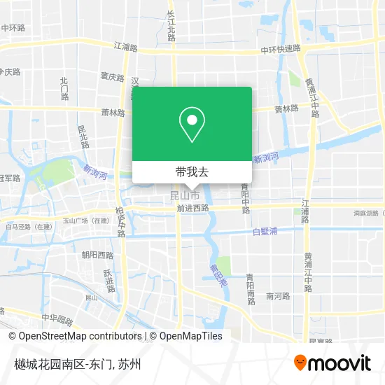 樾城花园南区-东门地图
