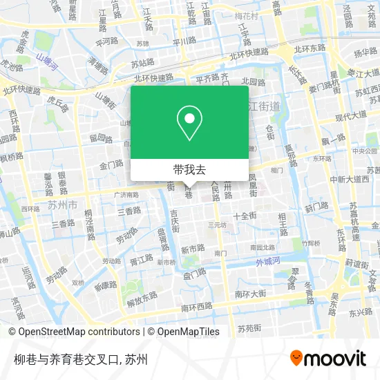 柳巷与养育巷交叉口地图