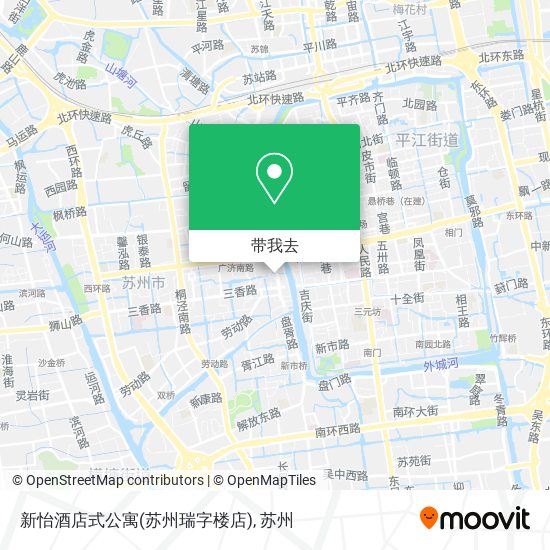 新怡酒店式公寓(苏州瑞字楼店)地图