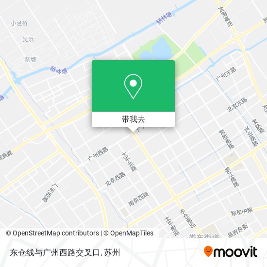 东仓线与广州西路交叉口地图