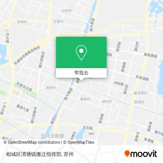 相城区渭塘镇搬迁指挥部地图