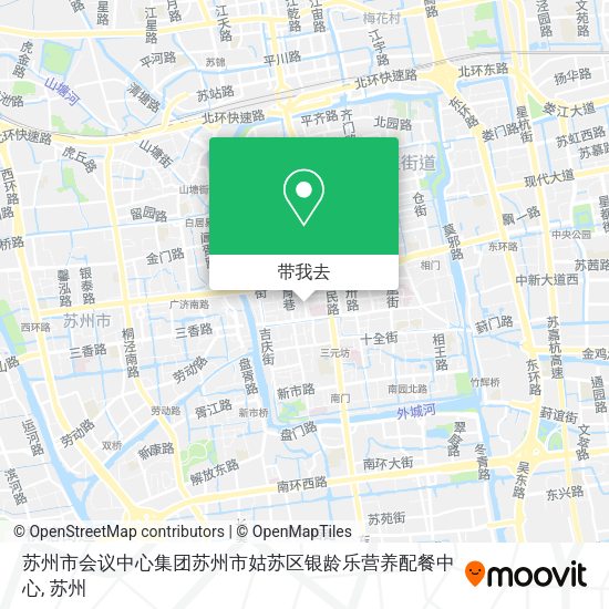 苏州市会议中心集团苏州市姑苏区银龄乐营养配餐中心地图
