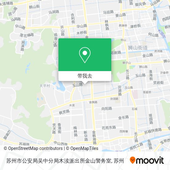 苏州市公安局吴中分局木渎派出所金山警务室地图