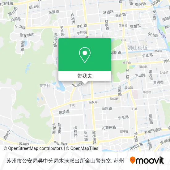 苏州市公安局吴中分局木渎派出所金山警务室地图