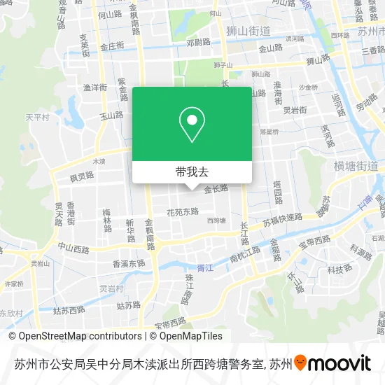 苏州市公安局吴中分局木渎派出所西跨塘警务室地图