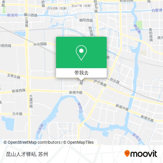昆山人才驿站地图