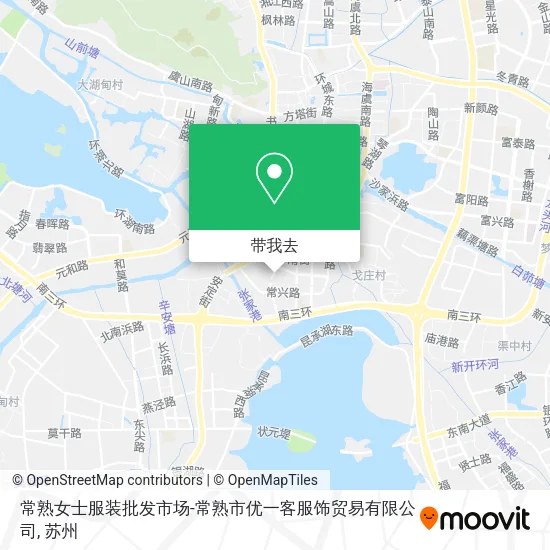 常熟女士服装批发市场-常熟市优一客服饰贸易有限公司地图