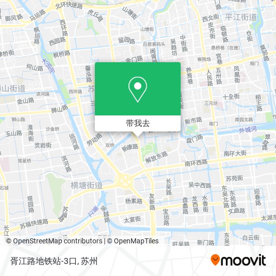 胥江路地铁站-3口地图