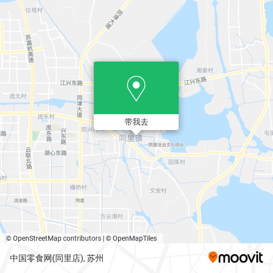 中国零食网(同里店)地图