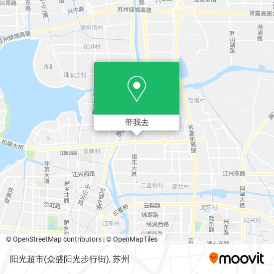 阳光超市(众盛阳光步行街)地图